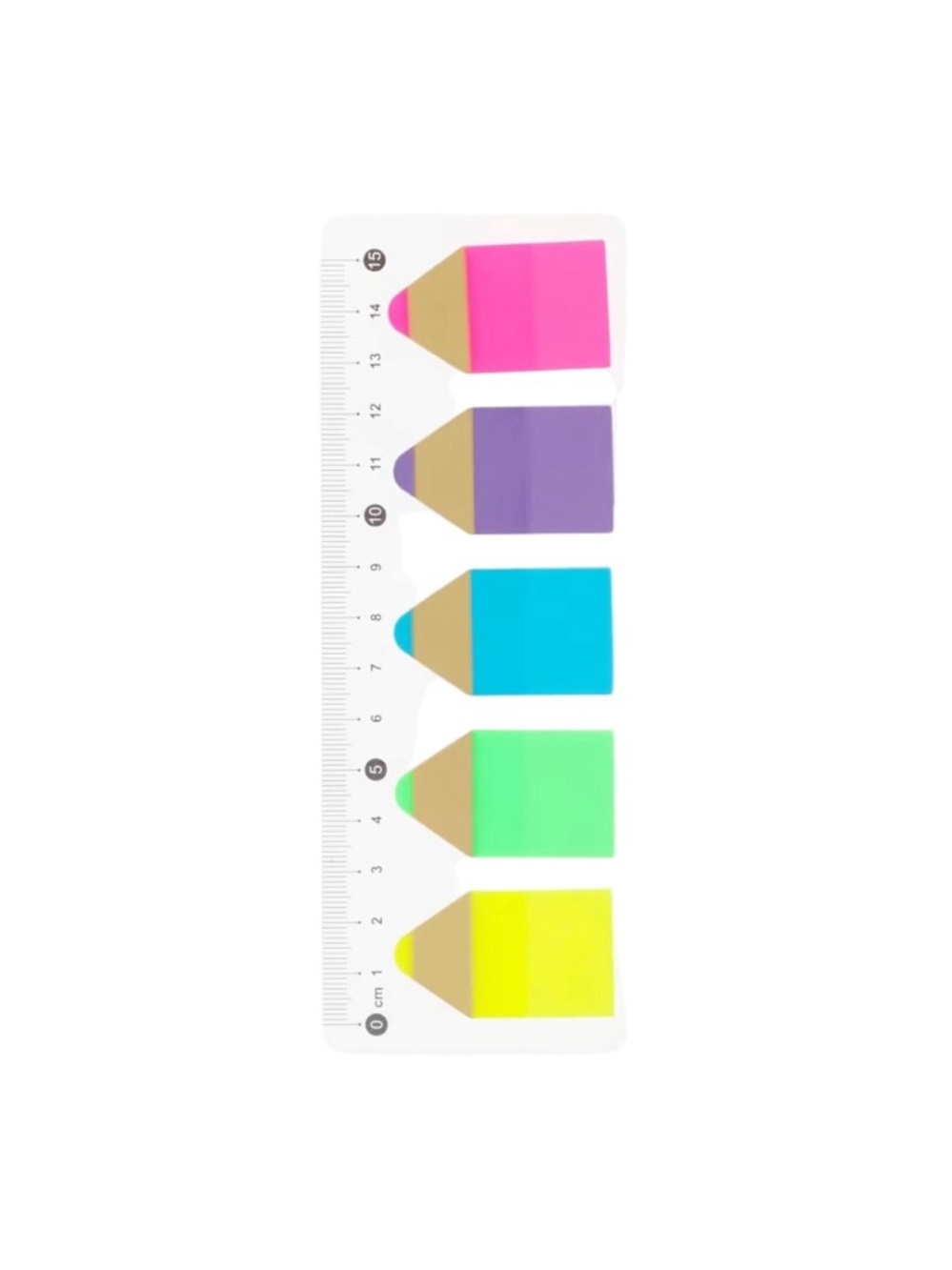 Colored Pencil Sticky Notes Sticky Junk Journal Flags, Assorted Colors, 100pcs